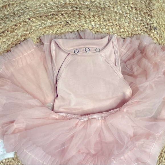Olivia Rose - Rosette Tutu Dress Size 3/6 months (w/ 2 pairs sockettes) - Picture 7 of 7